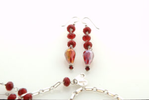 Scarlet Cascade Earrings