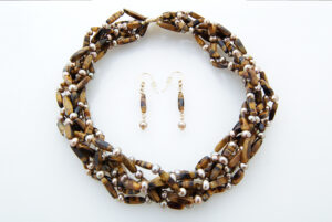 Bronze Tapestry Necklace